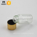 10ml glass tube essential oil bottle with golden cap